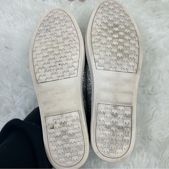 Birdies The Swift in Crushed Chrome glitter slip-on sneaker size: 9 - Picture 9 of 9